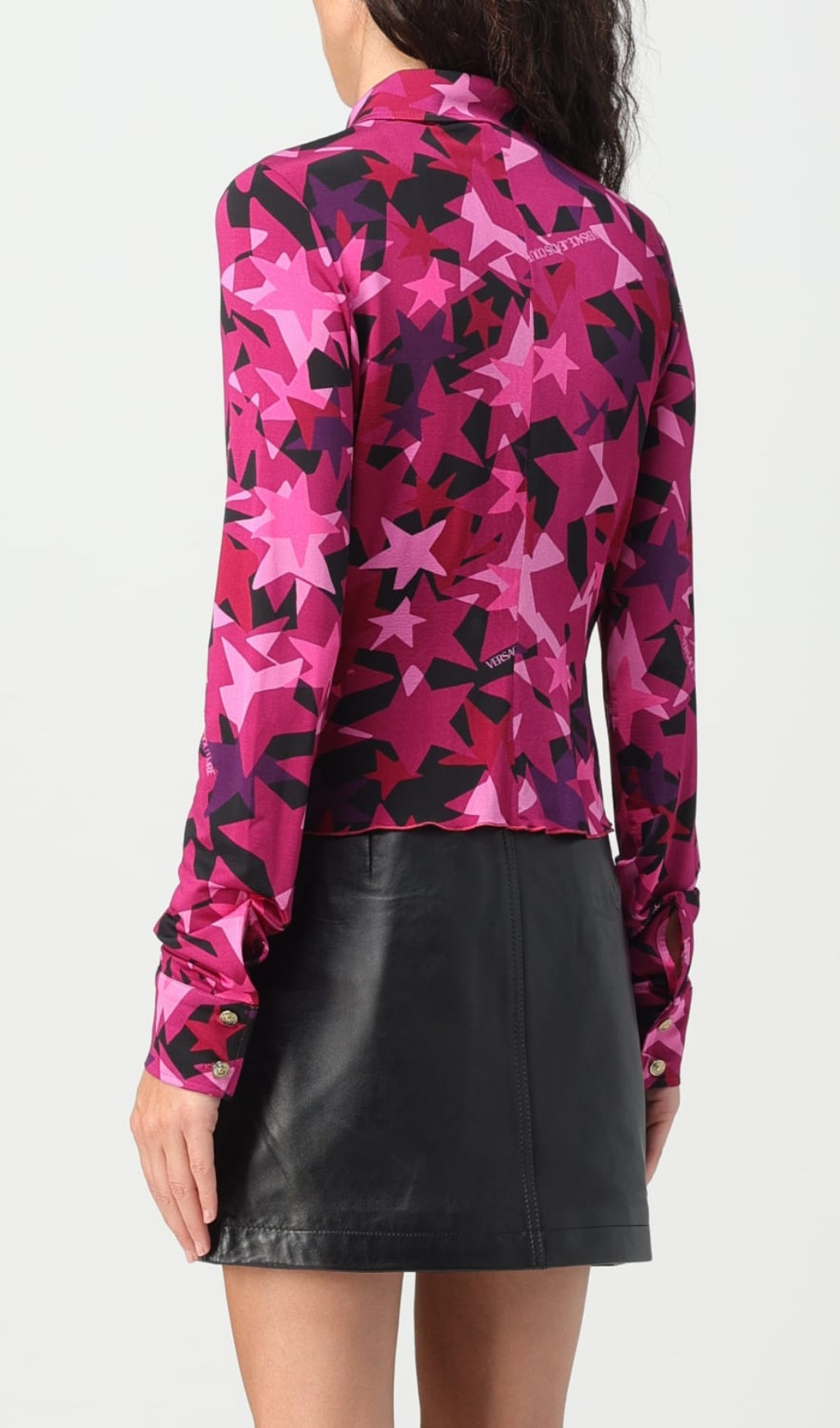 Fashionslee Women Star-Print Long Sleeve Shirt