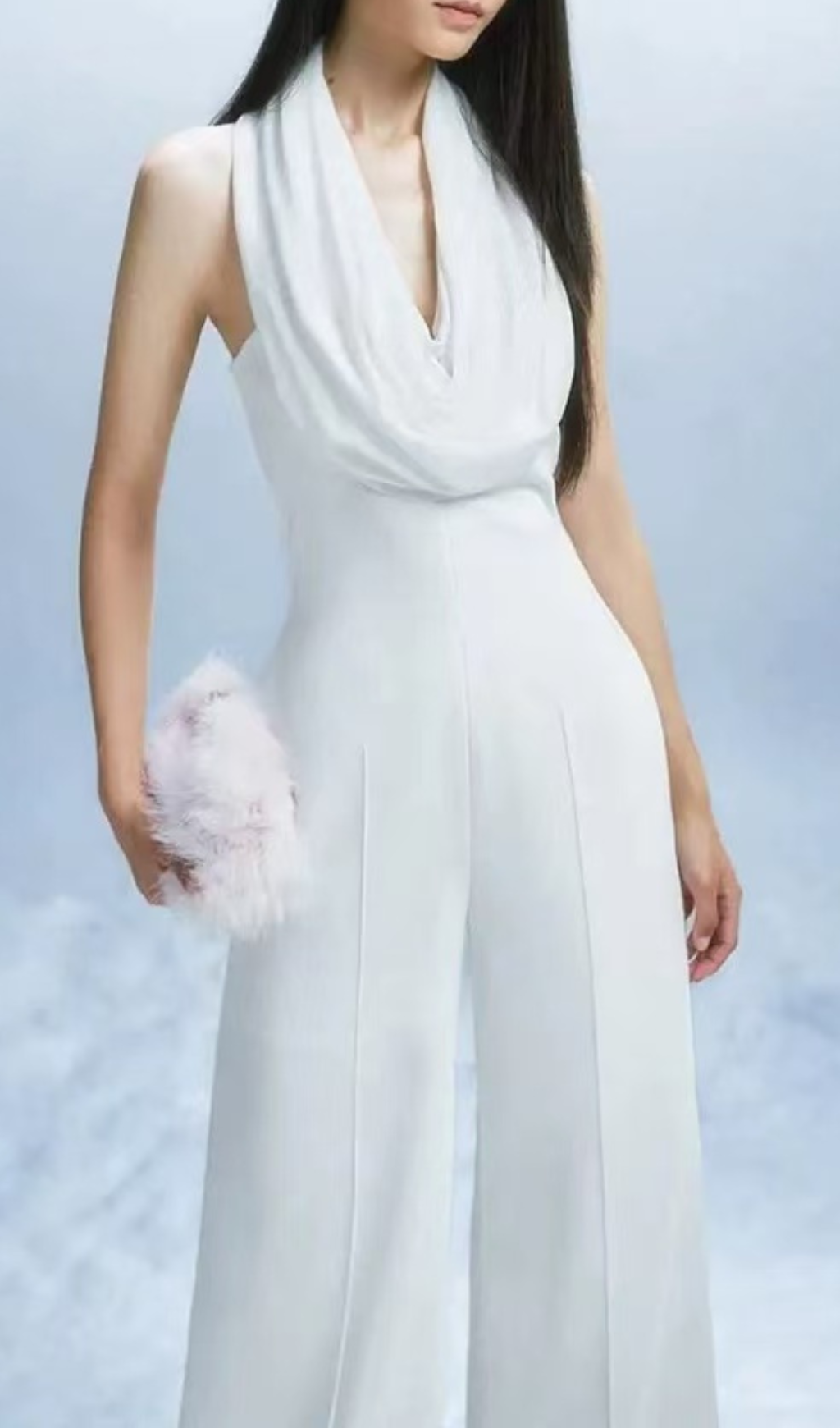 cfa4e9cfa742fc781b2f525a3f1f2990.png Fashionslee Women Goodwin White Halter Jumpsuit