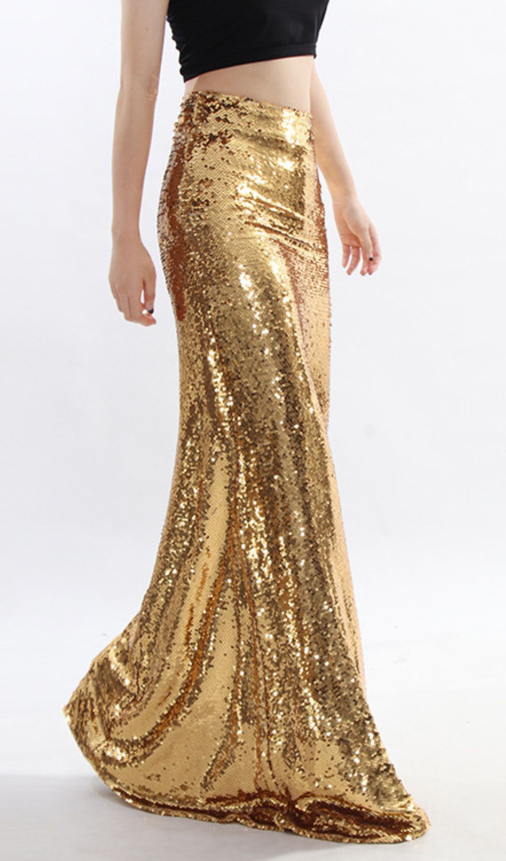 cfe3e048d5196608f66c458fc6659e70.jpg Fashionslee Women Javed Gold Sequin Maxi Skirt