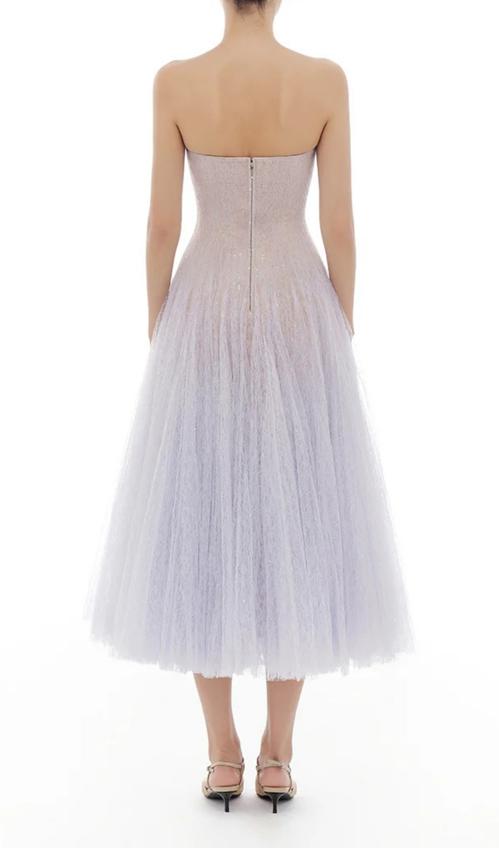 Fashionslee Women Estevan Purple Lace Midi Dress