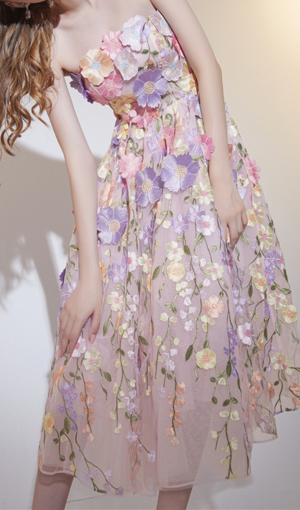 cff327eec7429765b014a387114369a2.jpg Fashionslee Women Danyale Strapless Flower Maxi Dress