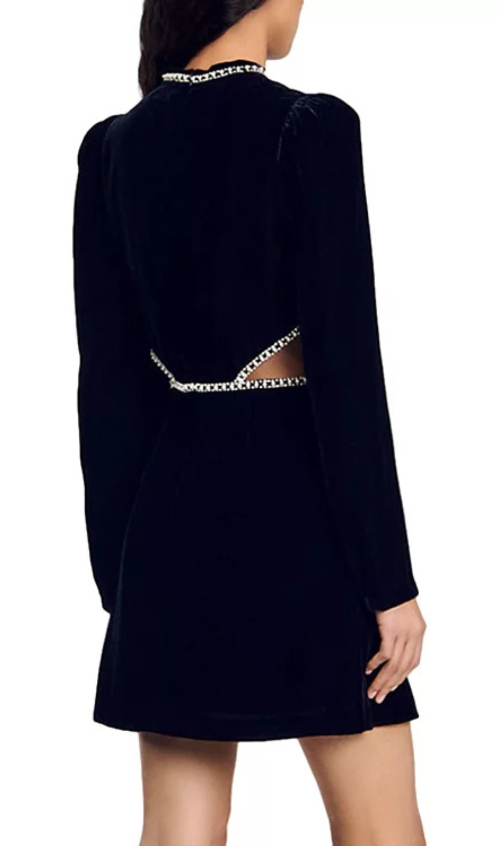 d0a0af79d3d2cbdfca3eb4797076c2f4.jpg Fashionslee Women Maryline Embellished Velvet Mini Dress