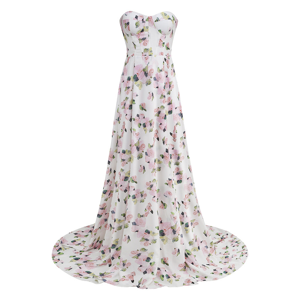 d0a14b18751693bb266eb09d8af7342a.jpeg Fashionslee Women Strapless Floral Split Maxi Dress