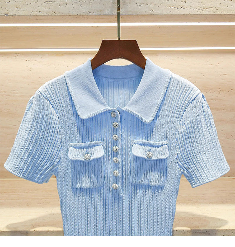 d0a6a4e1a85c48e3b803175784c5b6f8.jpeg Fashionslee Women Arsène Blue Knit Mini Dress