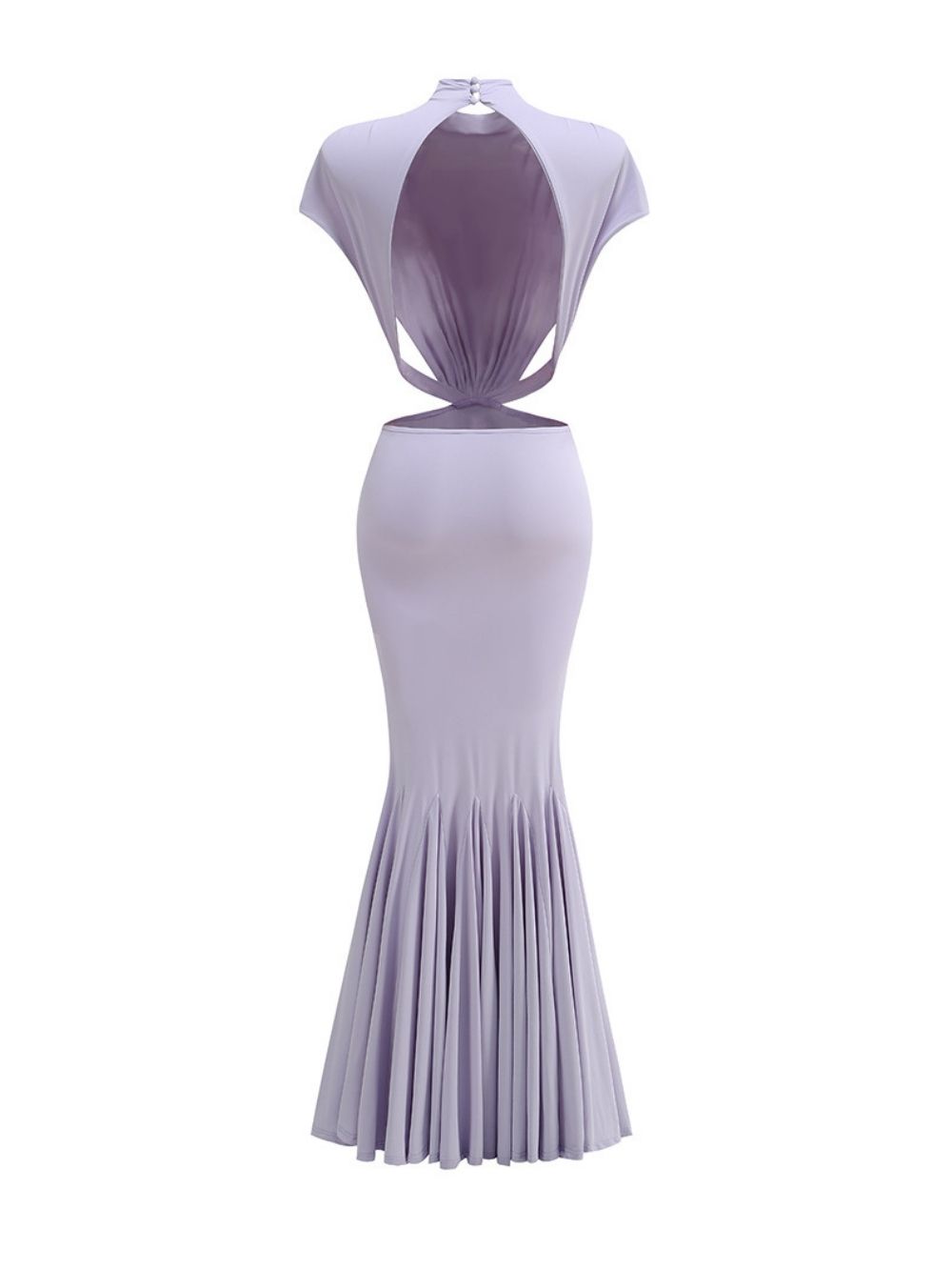 VIRAL PURPLE BOW CUTOUT MAXI DRESS - OWNCI