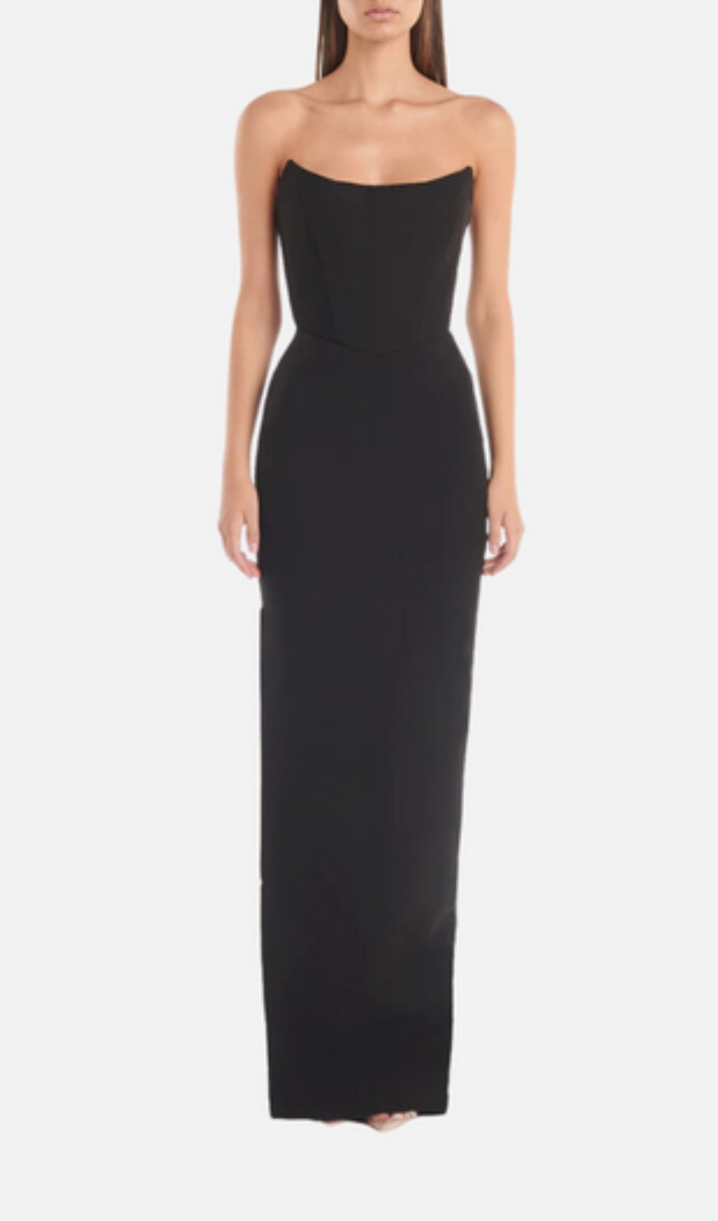BLACK SPLIT THIGH MUST-HAVE AESTHETIC GOWN - OWNCI BLACK SPLIT THIGH MUST-HAVE AESTHETIC GOWN - OWNCI