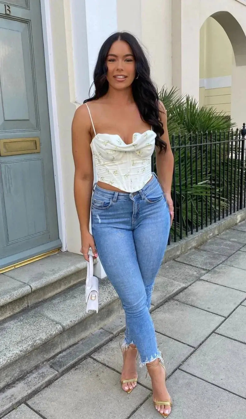 d1c6e62d2ac3e61f6c1ecac1d3962ebd.jpeg Fashionslee Women Pile Of Broken Flowers Pile Neck Camisole