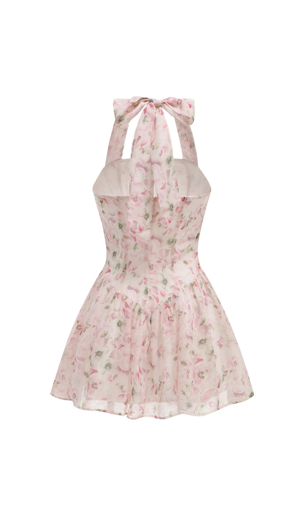 d1ffacadc2194dceb2d556282520851a.jpg Fashionslee Women Hervé Pink Halter Floral Mini Dress