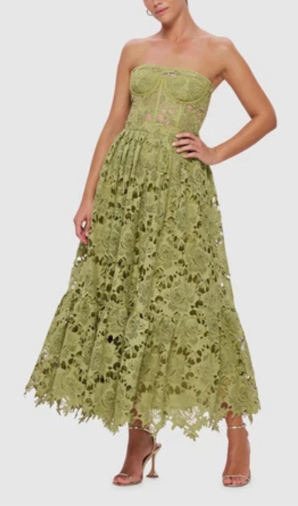 d204bd5916a4f003b7450e8cab82051b.png Fashionslee Women Aris Green Lace Bustier Maxi Dress
