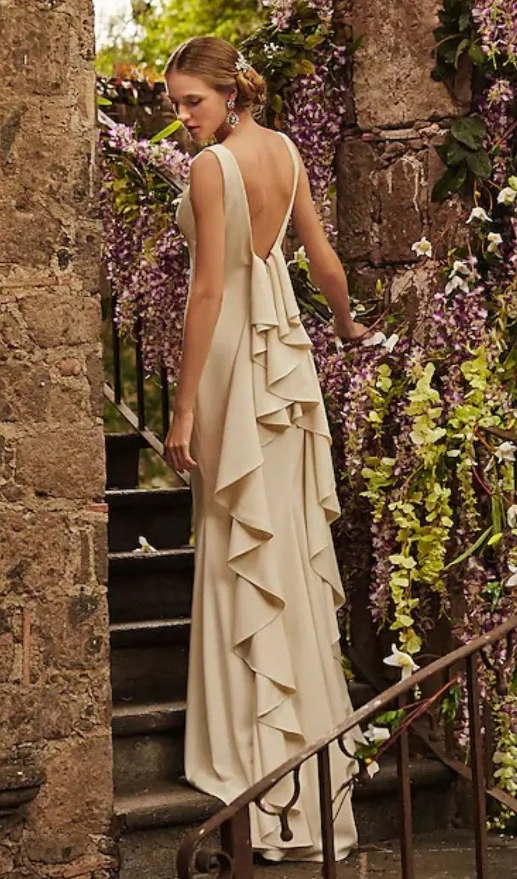 d251afd441ec041bb5fd3b9f2caed5ae.jpeg Fashionslee Women Laminated Ruffle Sleeveless Dress In White