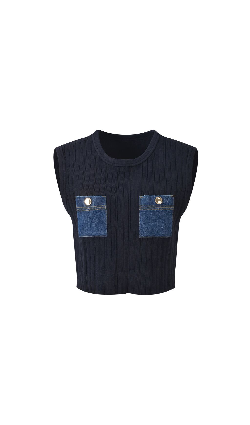 TRENDING KNIT DENIM CORSET TOP & SKIRT SET - OWNCI TRENDING KNIT DENIM CORSET TOP & SKIRT SET - OWNCI