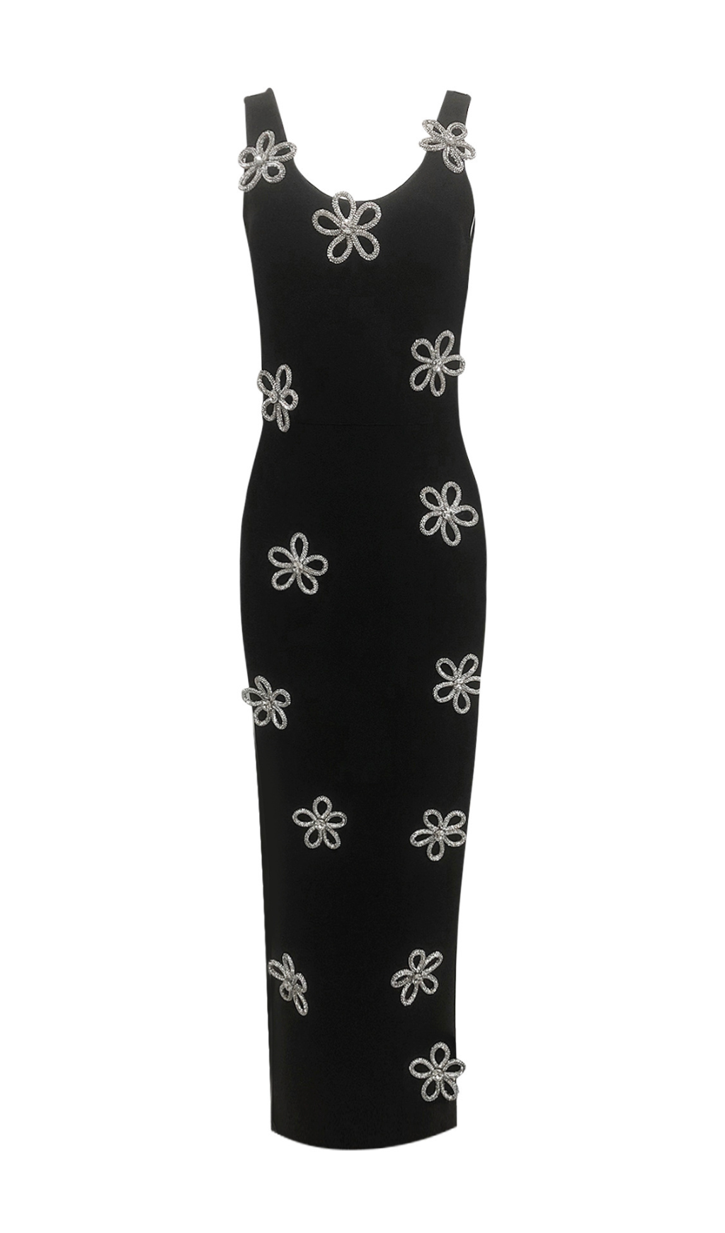 d287a83bef9c0fa39a5bf013a5c280fe.png Fashionslee Women Hunt Black Strappy Flower Bandage Maxi Dress