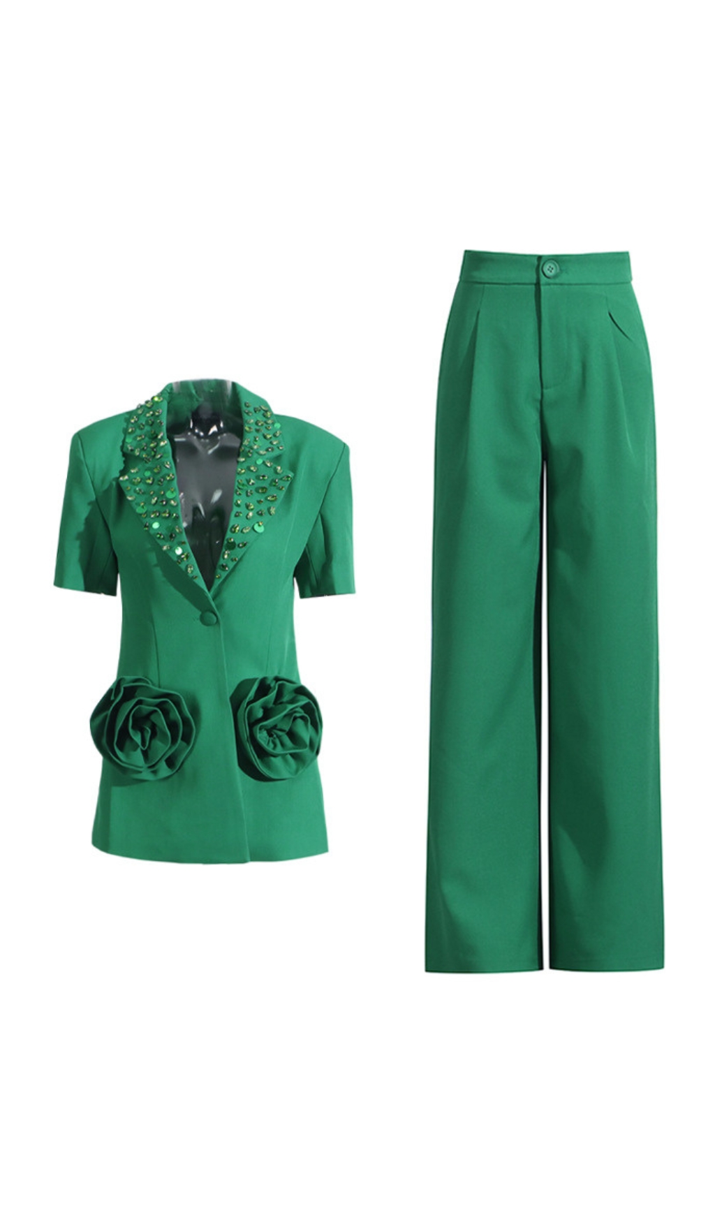 d2ae4978ffb7ee85d071813863d75496.jpg Fashionslee Women Enola Flower Diamond Blazer & Pants Set