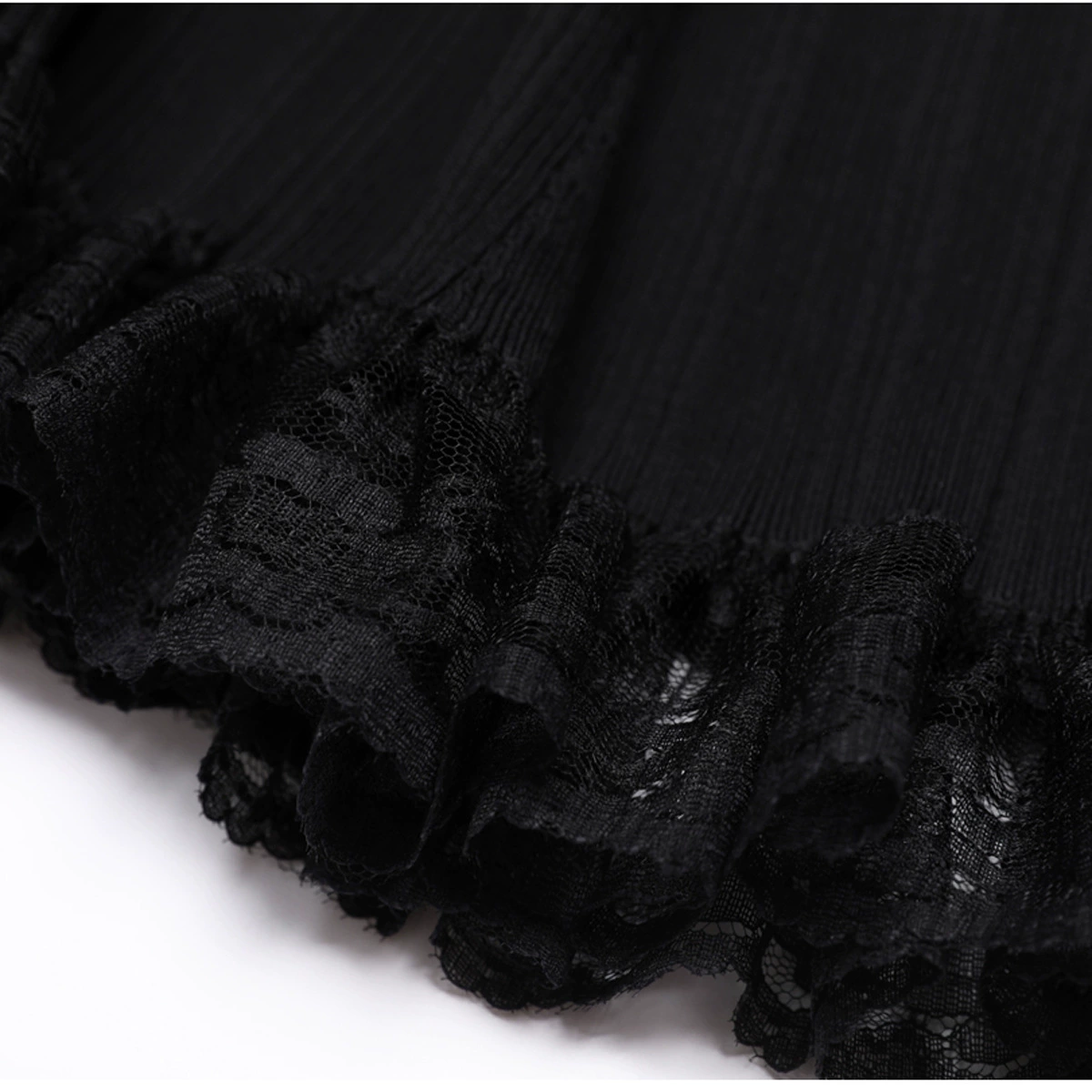 Fashionslee Women Kinzy Black Sleeveless Lace Midi Dress