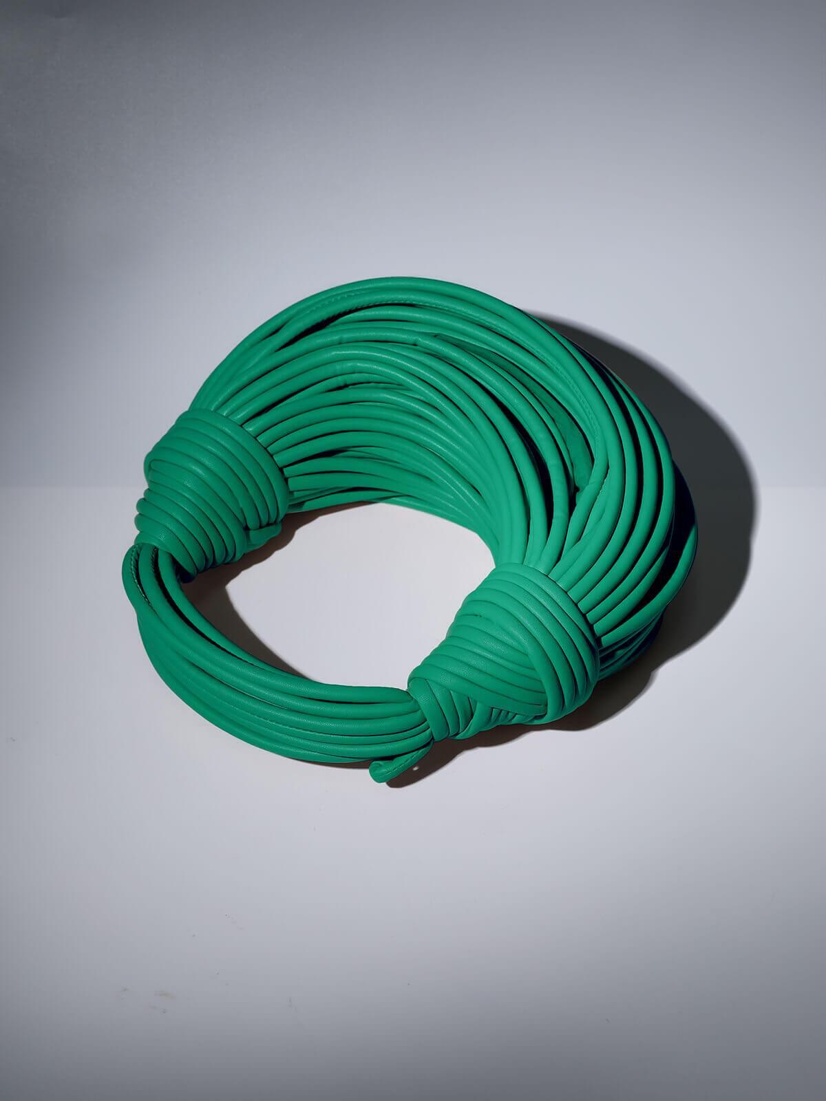TRENDING KNOT TOTE BAG IN GREEN - OWNCI