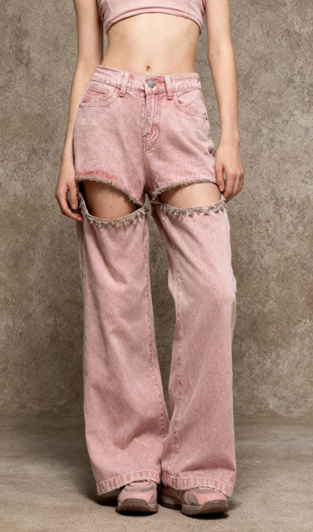 Fashionslee Women Itala Pink Diamante Jeans