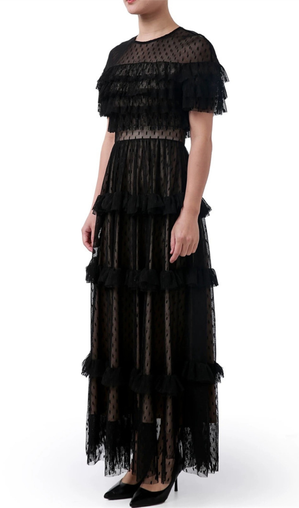 d35454871cc81d5f425d15e2b8d400d1.jpg Fashionslee Women Dyan Black Mesh Maxi Dress