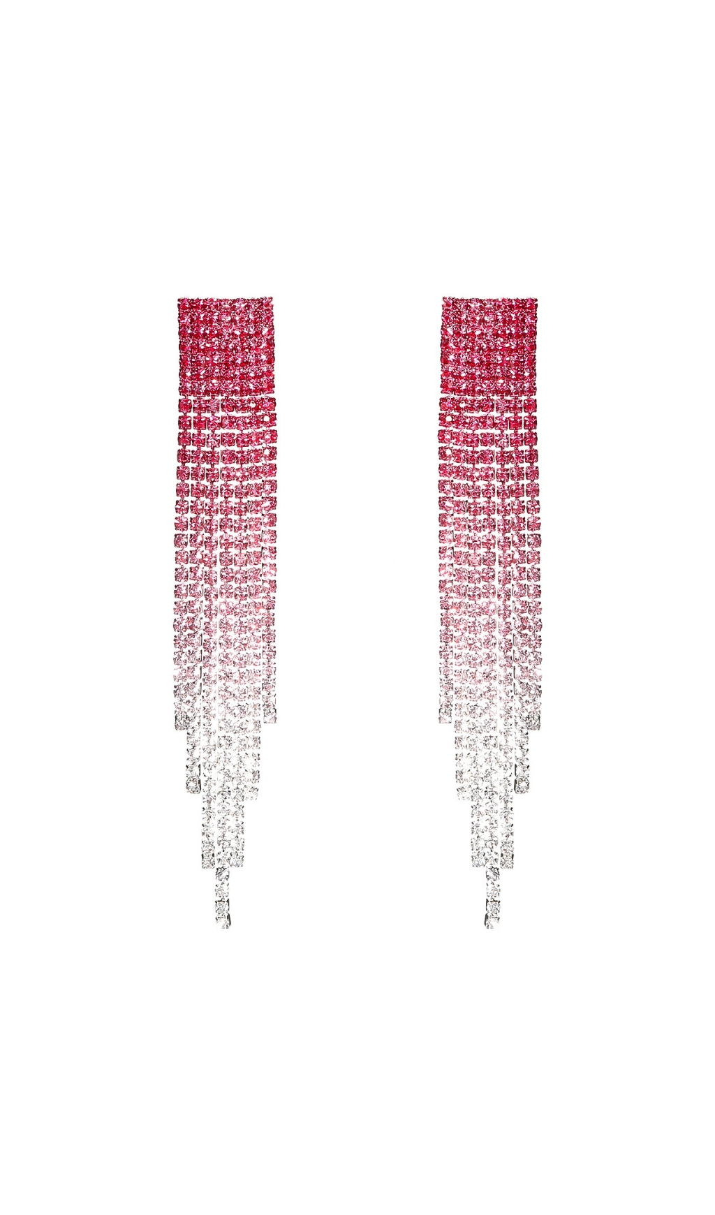 Fashionslee Women Deron Rhinestone Tassel Earrings