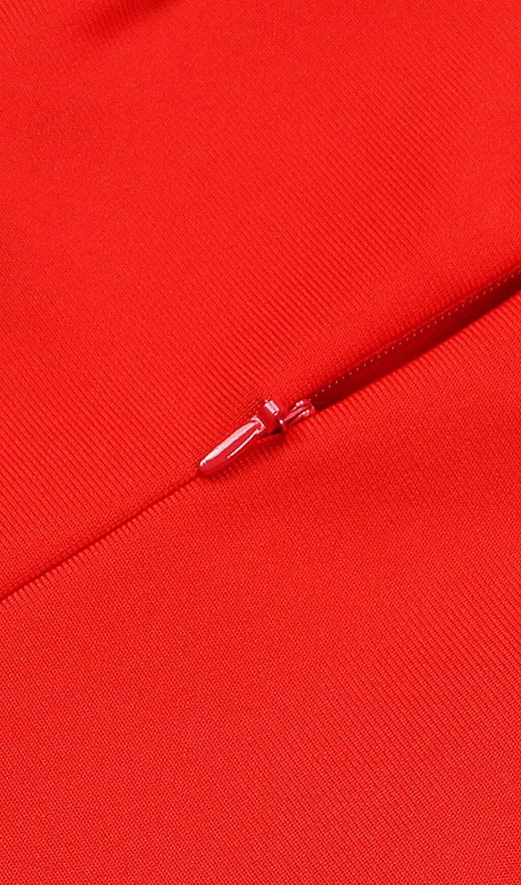 d474f4c1d42d9d24ac38d2272cf66daf.jpeg Fashionslee Women Stretch Strapless Feather Trimmed Gown In Red