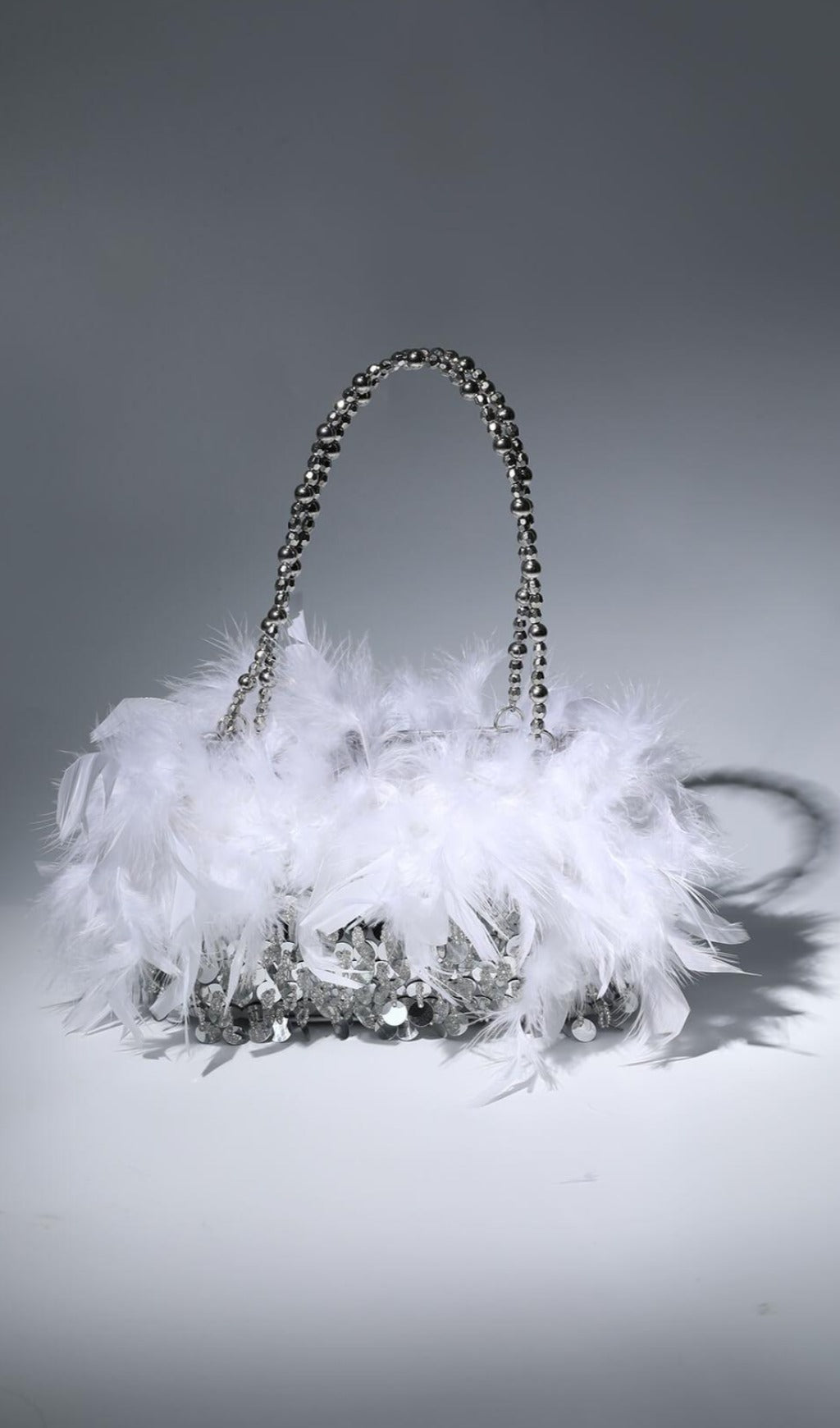 Fashionslee Women Sequin Feather Shoulder Bag