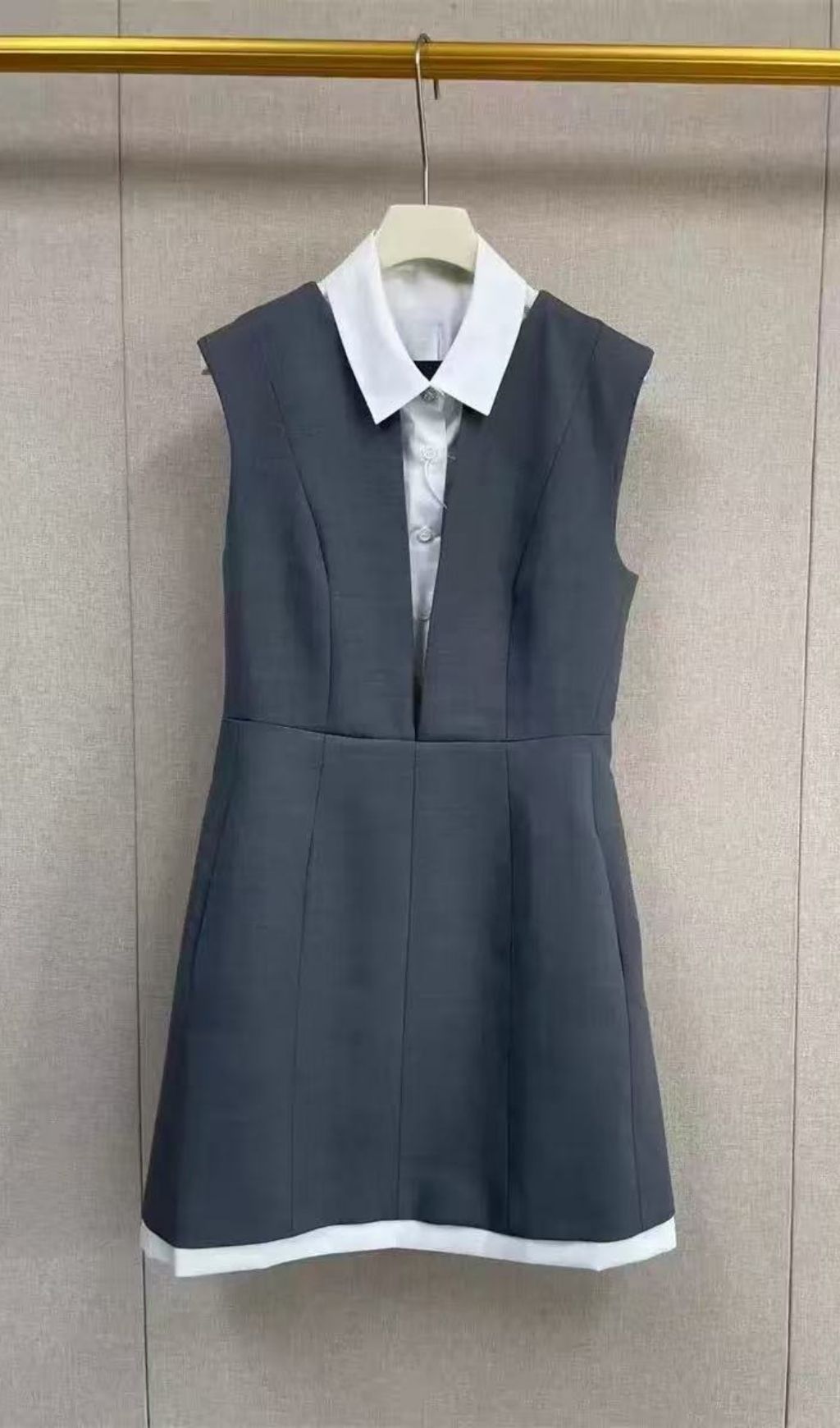 d5710ef801422f8a449497a741e32241.jpg Fashionslee Women Layered Effect Tailored Dress
