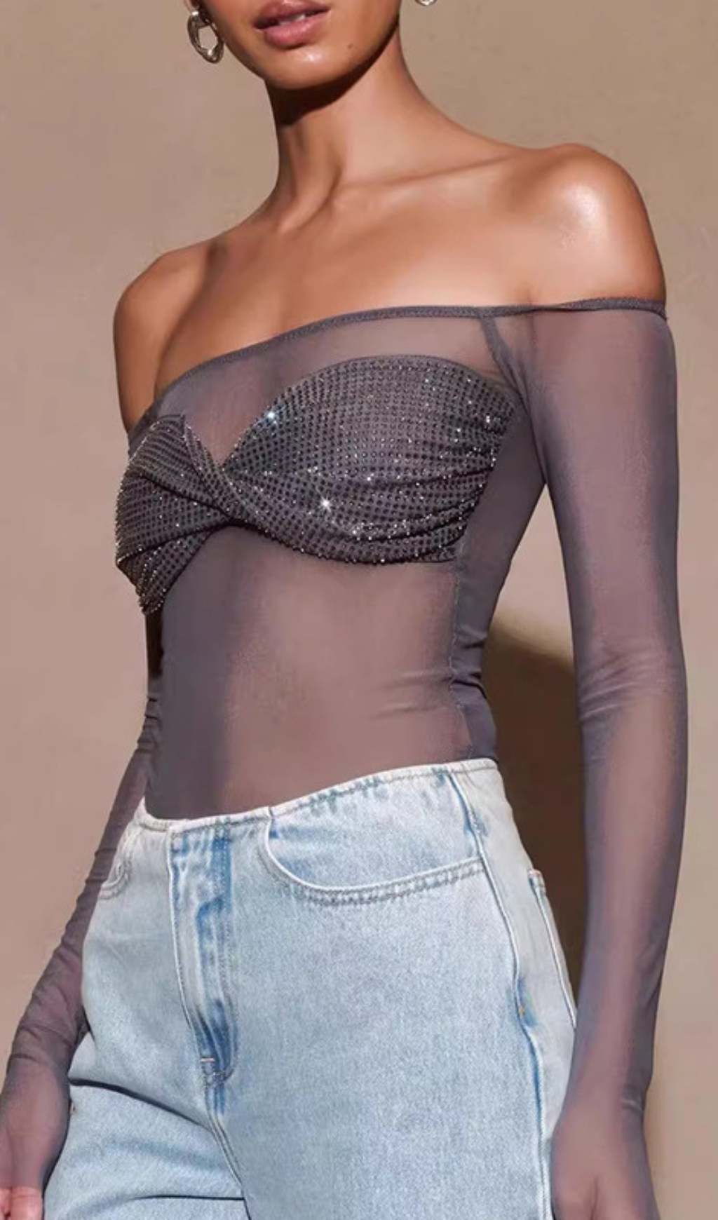 d57c20701683f130675c2f707626e16e.jpg Fashionslee Women Edmundo Diamante Mesh Top