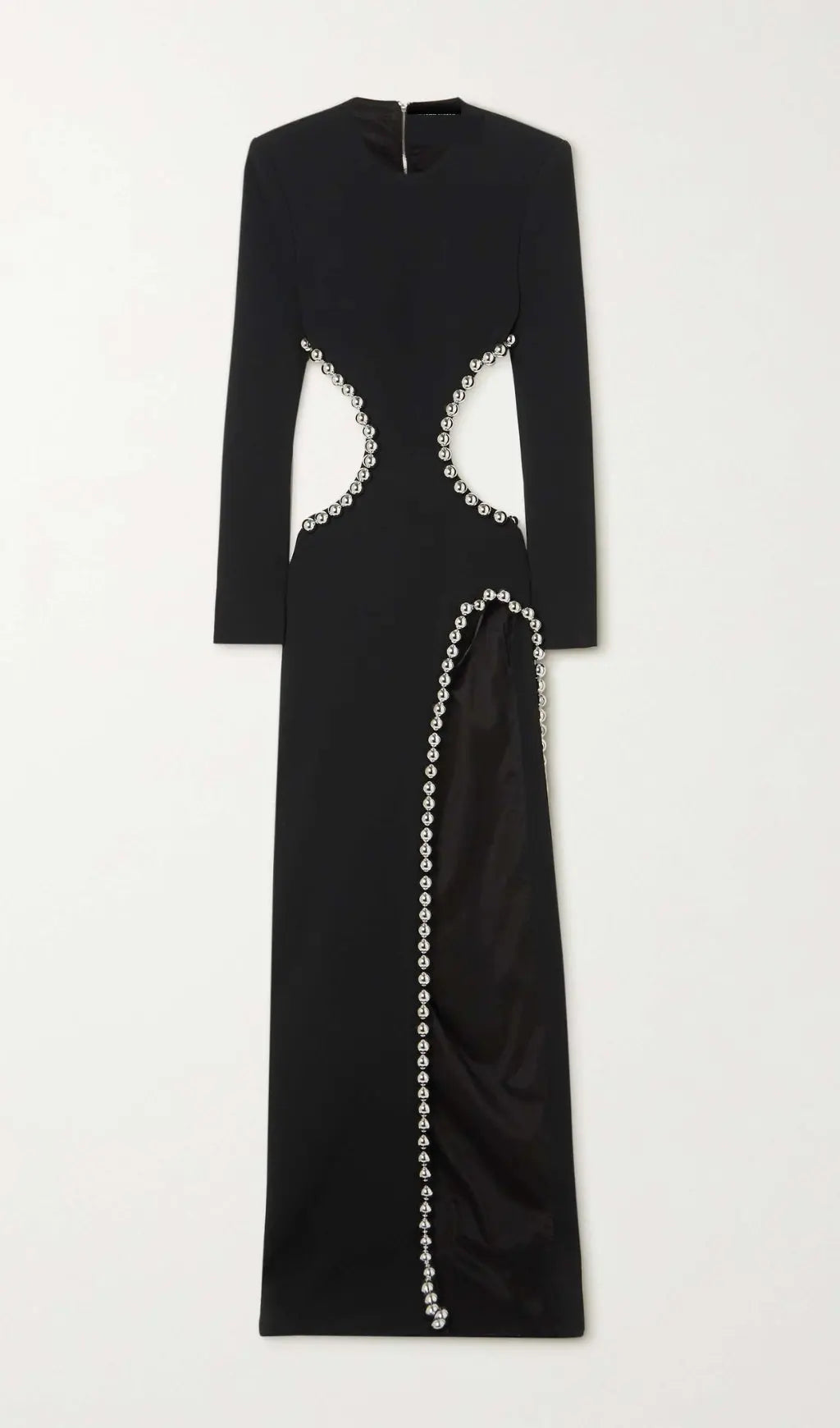 d5b56908306868f03e42a301f4eedfbb.jpeg Fashionslee Women Embellished Cut Out Maxi Bandage Dress In Black