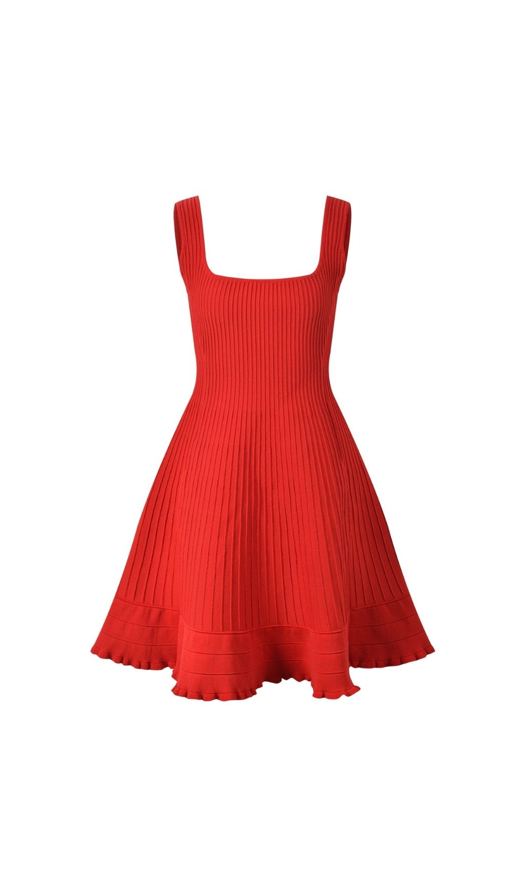 Fashionslee Women Red Short Knit Dress