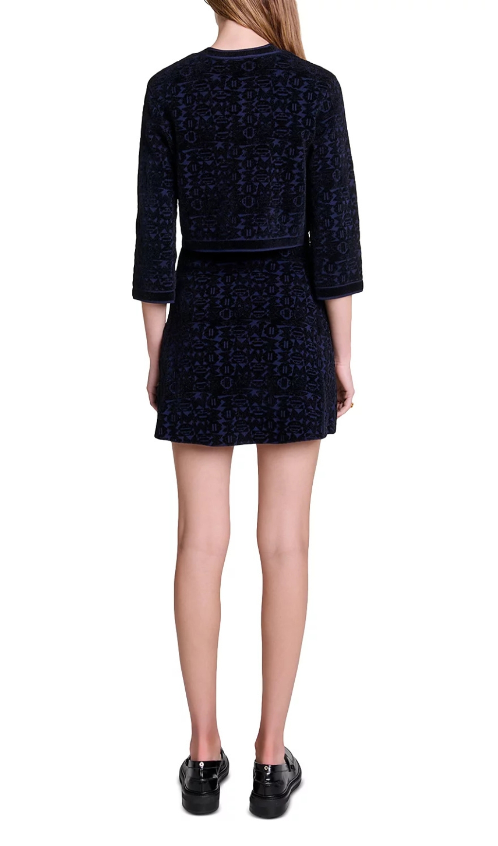 Fashionslee Women Reverie Velvet Knit 2-In-1 Cardigan & Dress Set