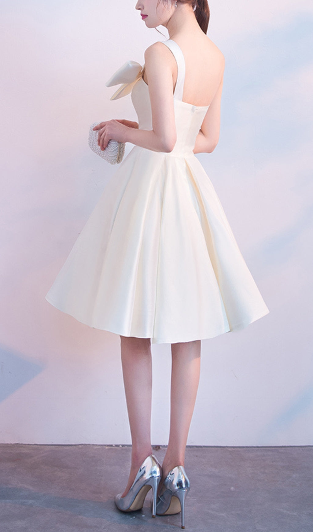 Fashionslee Women Astera Strapless Bow Mini Dress