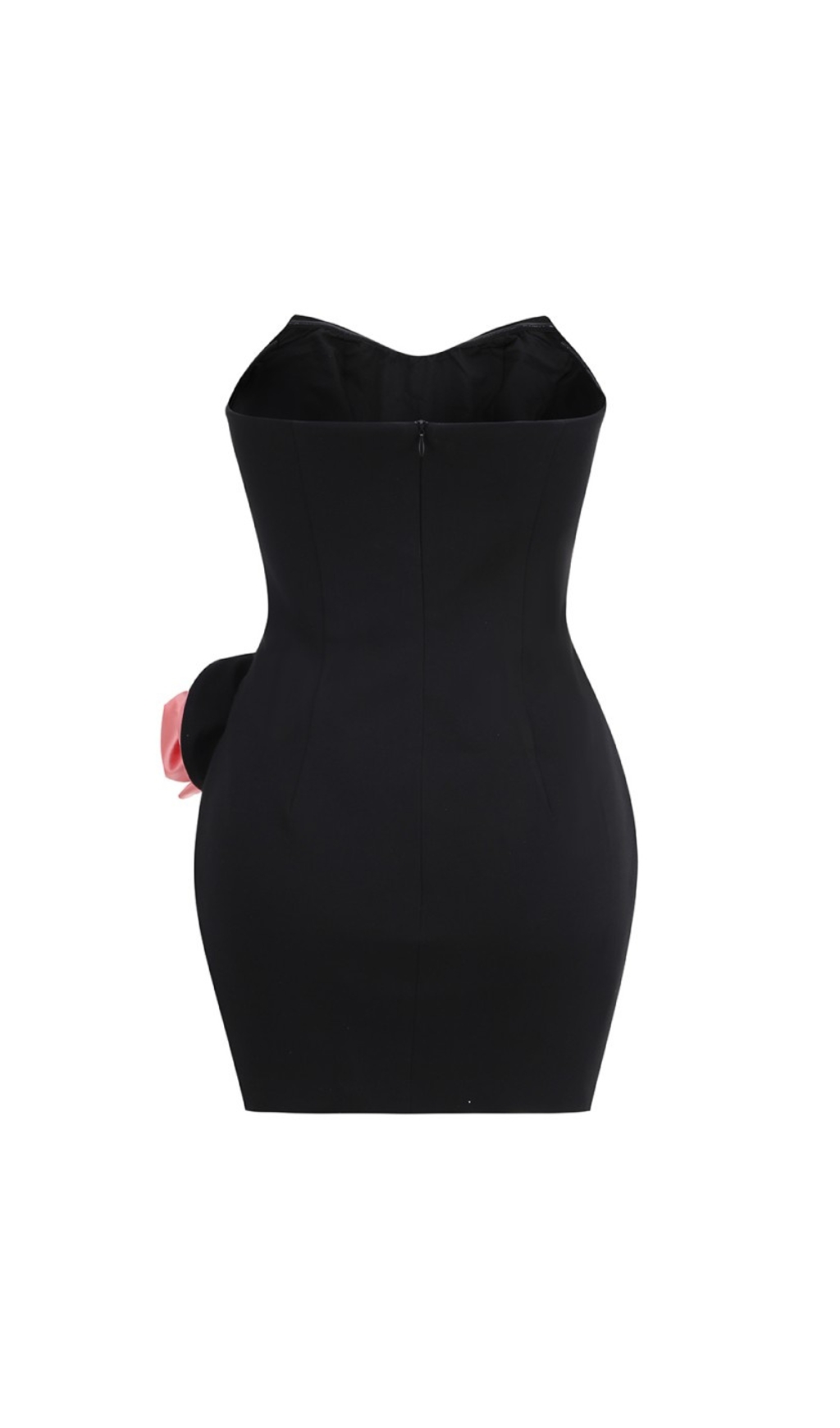 d663d05919f38754f1dfe9b6e86c5bc9.jpg Fashionslee Women Brynlee Black Strapless Flower Mini Dress