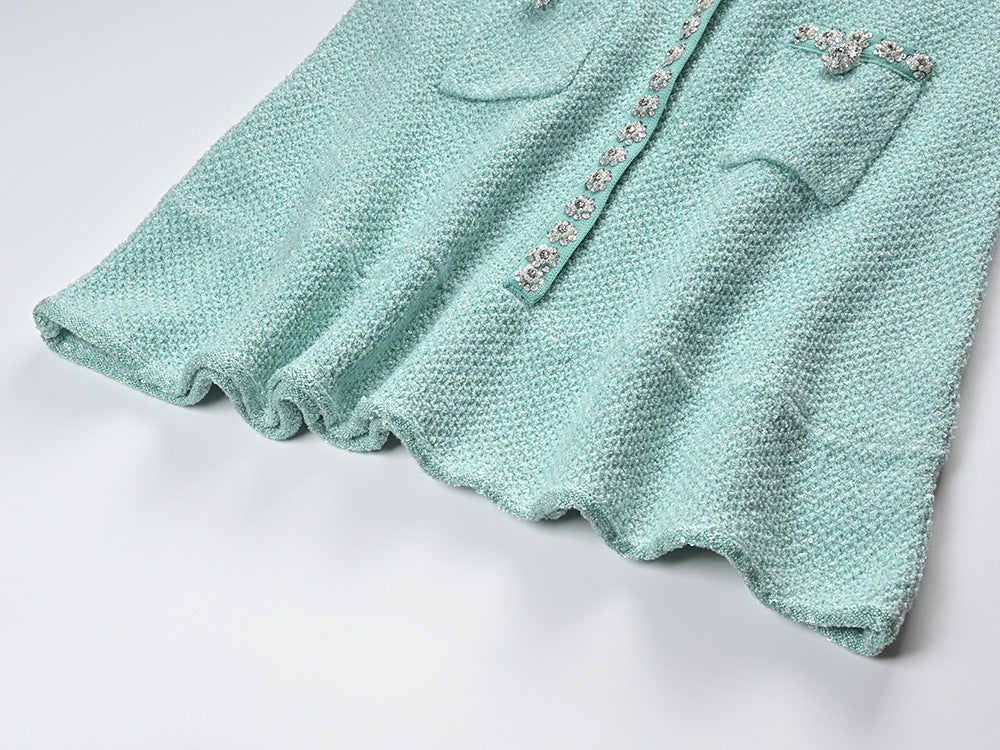 d66c0d1d8a06aa53b866aee00b175d71.jpeg Fashionslee Women Arleth Mint Sequin Knit Mini Dress