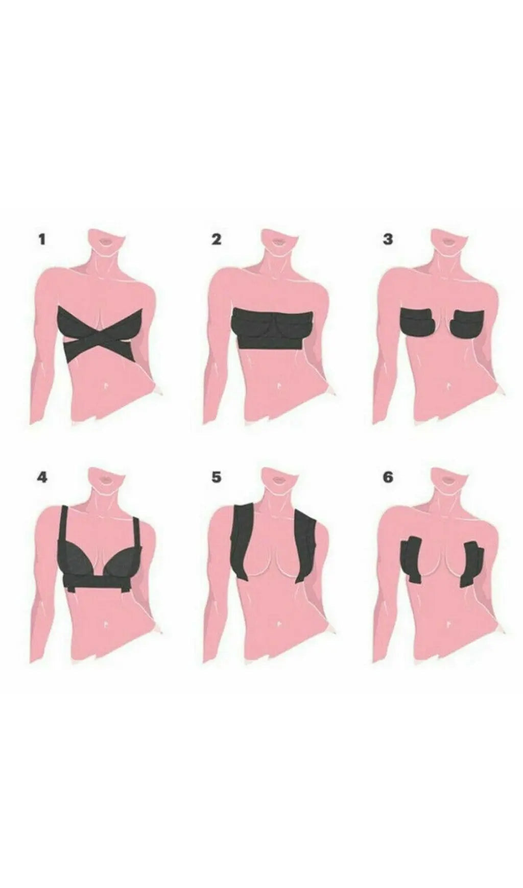 Fashionslee Women Beige 5M Invisible Bra Boob Tape