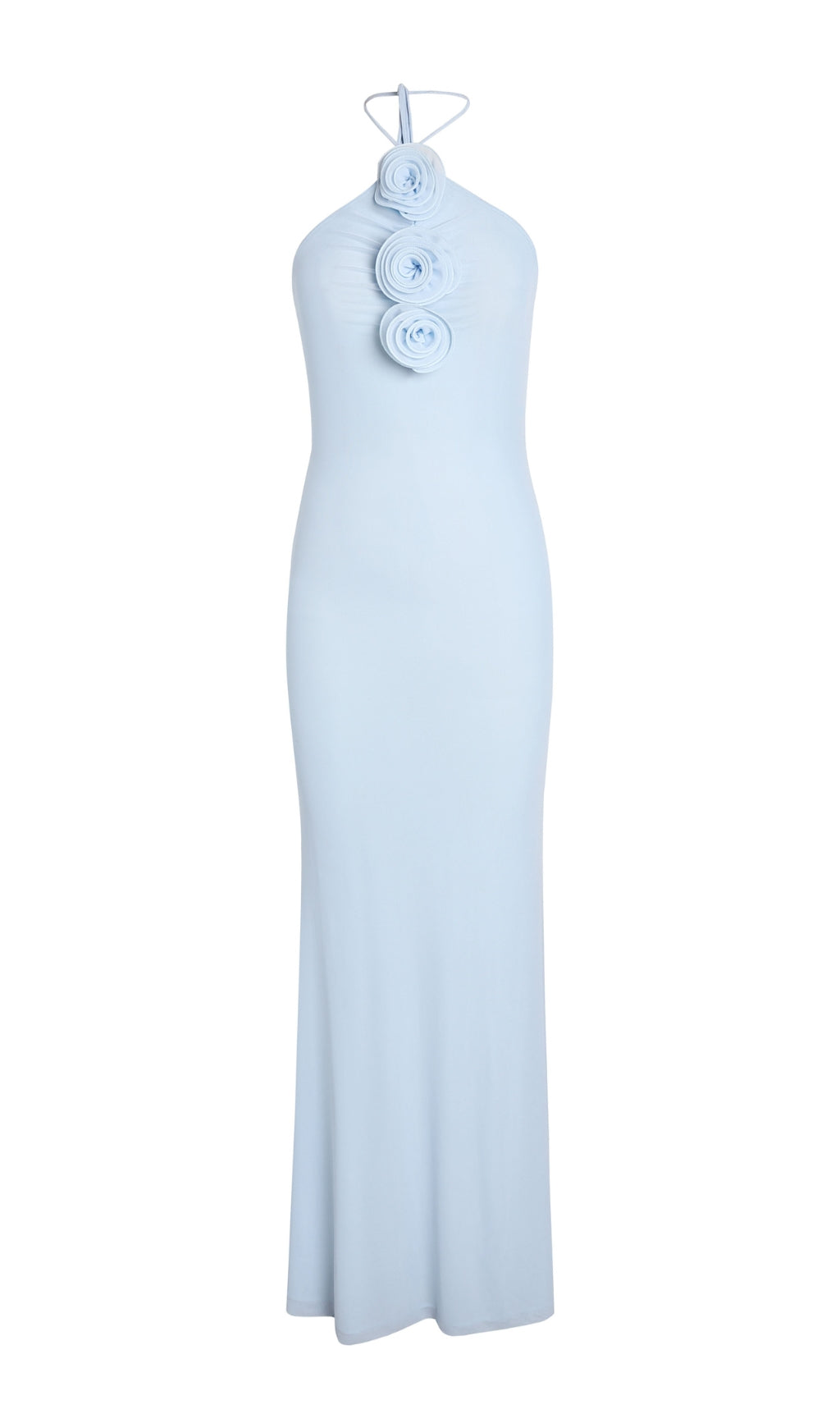 Fashionslee Women Neutrals Floral-Appliqué Strapless Gown Maxi Dress