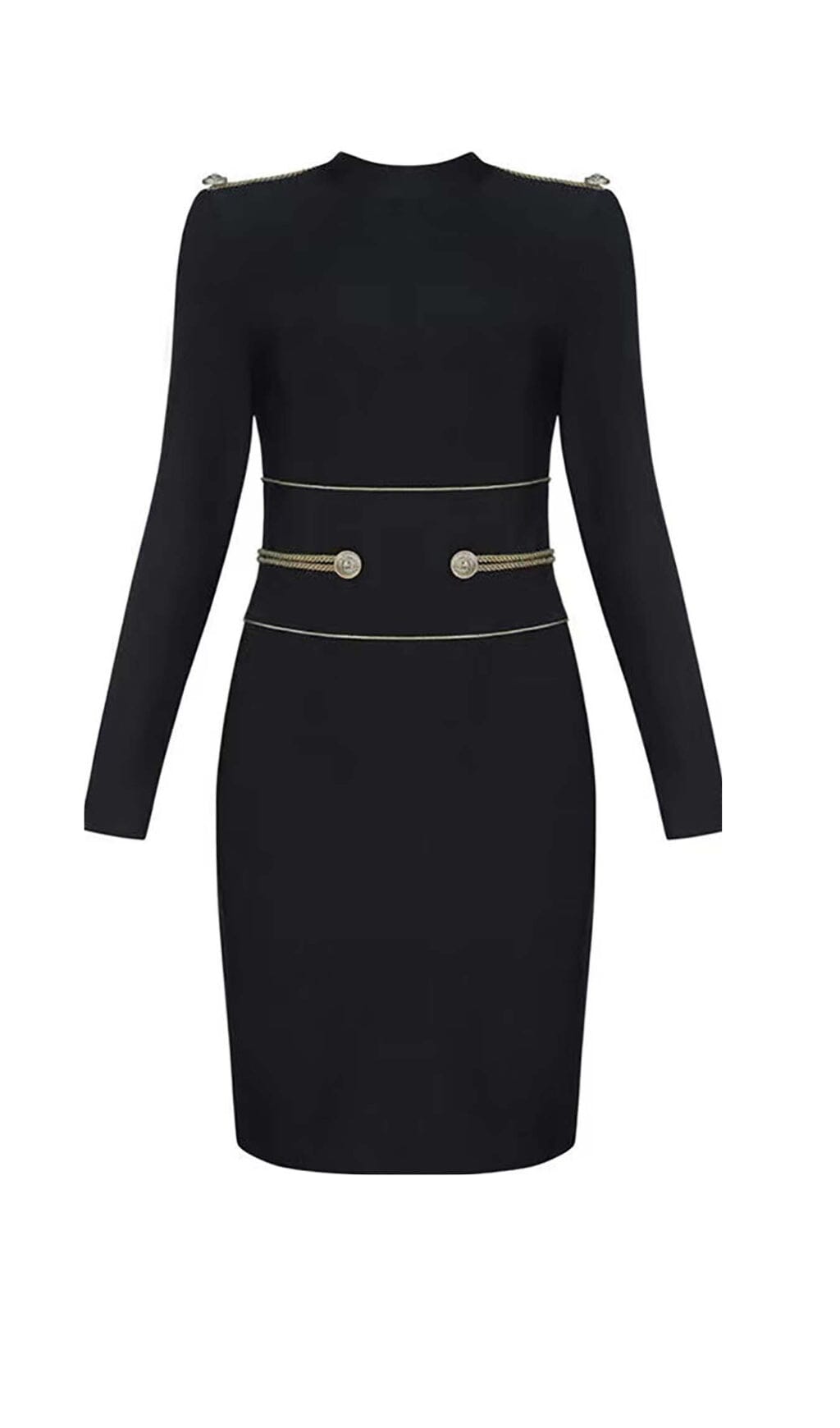d7d443c822e9469aae5104aa24fef7f2.jpeg Fashionslee Women Long Sleeve Bandage Mini Dress In Black
