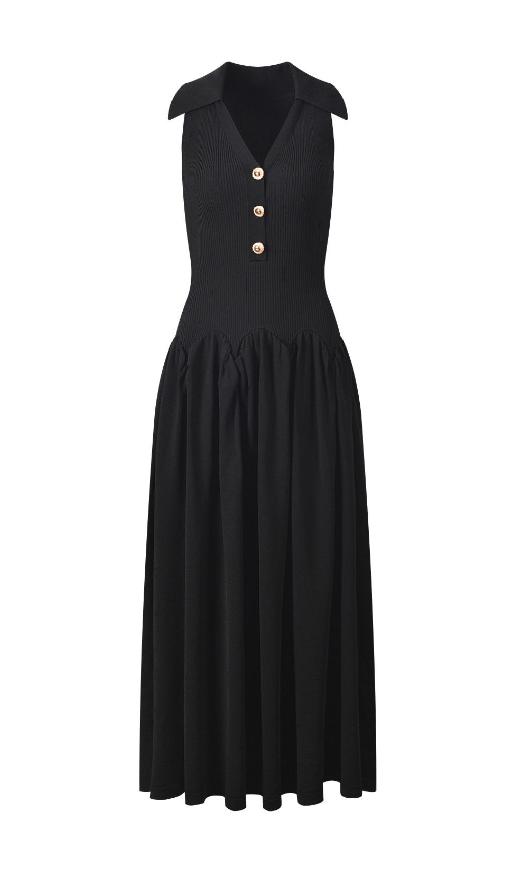 d7d84deda0d11fb7a671f6af4d298632.jpg Fashionslee Women Haven Black Sleeveless Knit Maxi Dress
