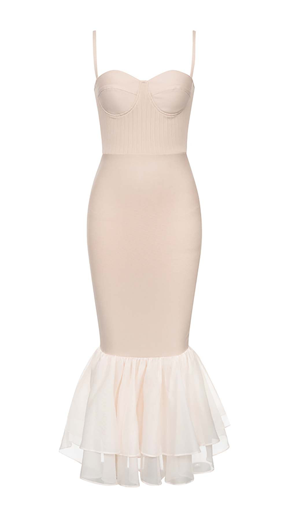 d80b6fc3756a832fbb663bccb0787a2e.jpeg Fashionslee Women Ruffle Strappy Midi Dress In Beige