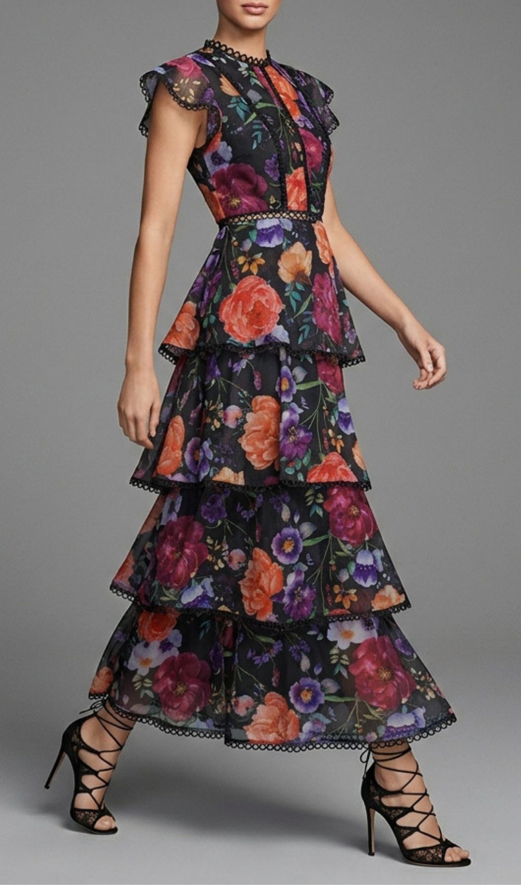 Fashionslee Women Kavi Floral Printed Maxi Dress