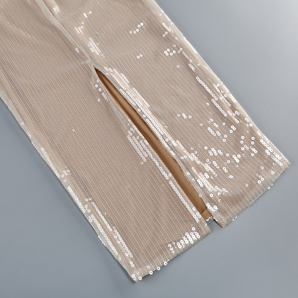 d819f9930f724963a47d1861f77ac9f2.jpeg Fashionslee Women Alicia Beige Flower Sequined Maxi Dress