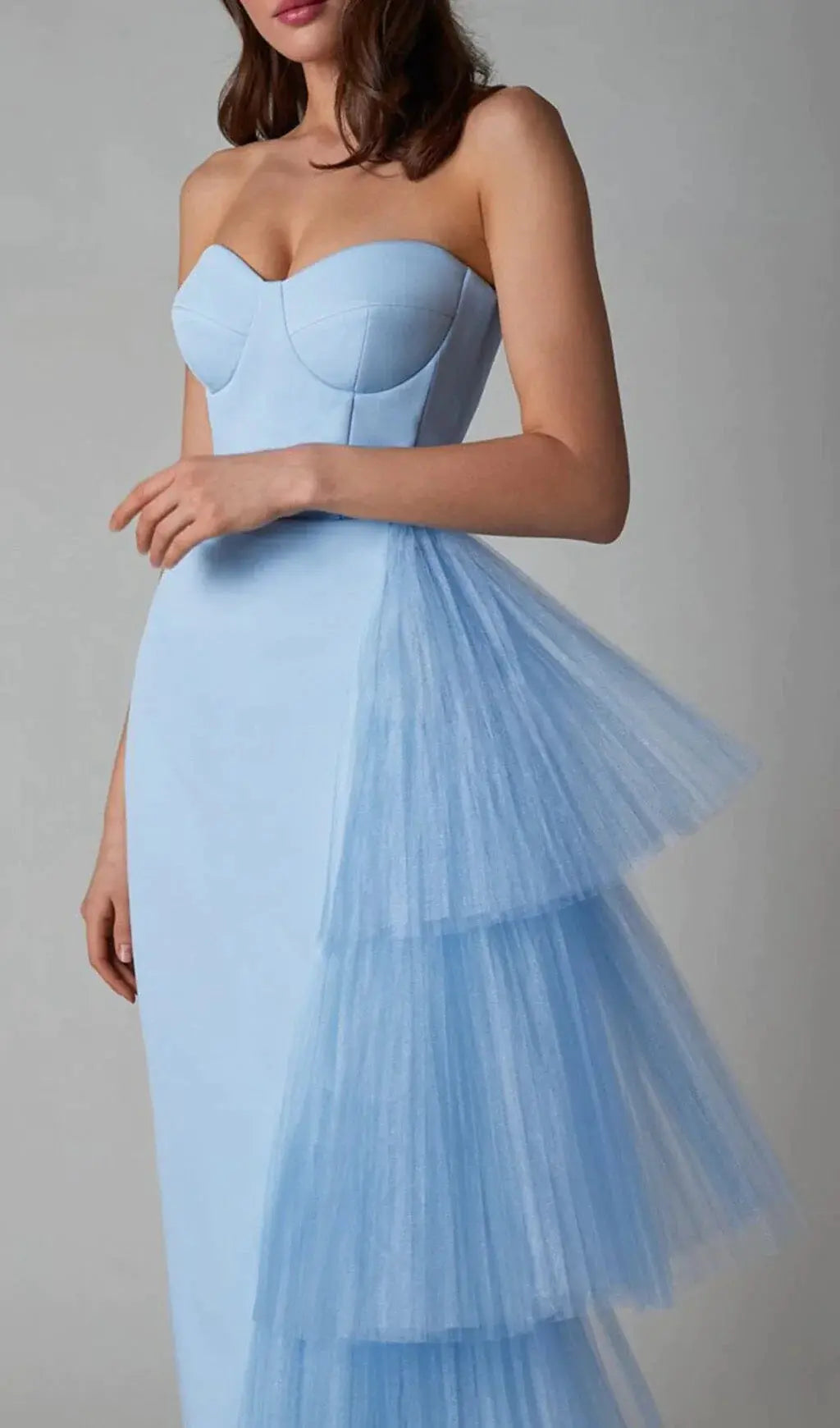 d827d94ea095f714ebfa415fcebf4d78.jpeg Fashionslee Women Mesh Stitched Dress In Light Blue