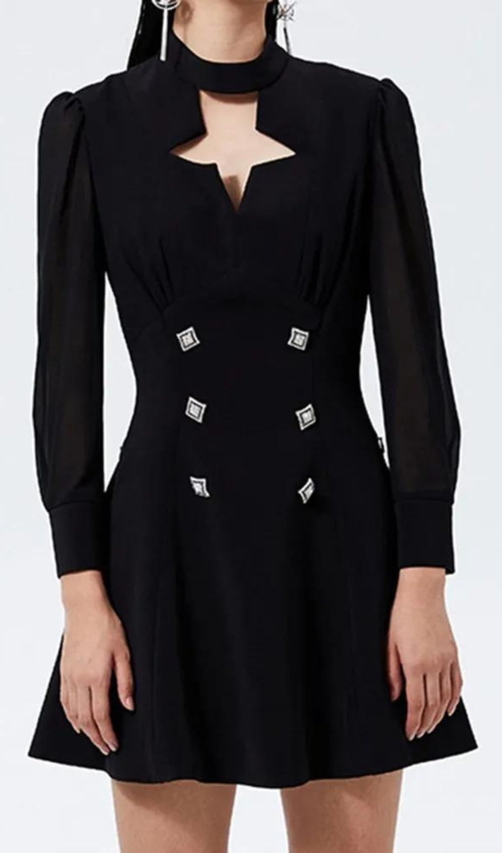 Fashionslee Women Armas Star Hollow Mini Dress