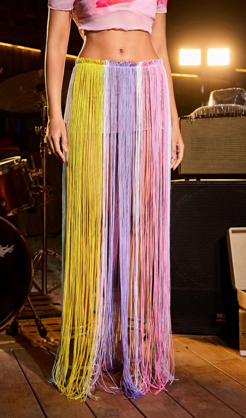 d934b87a272a58c1c13cdc90a96dd18e.jpg Fashionslee Women Cissy Rainbow Fringe Skirt
