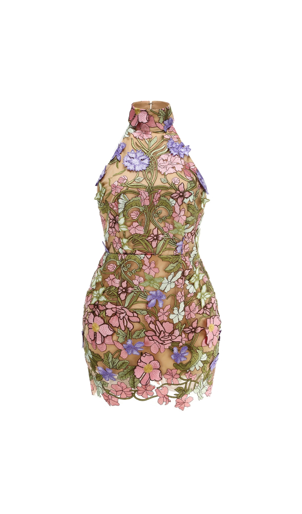 d975257b969bd092508a98d89a6c467b.jpg Fashionslee Women Dotty Halter Flower Embroidery Backless Mini Dress