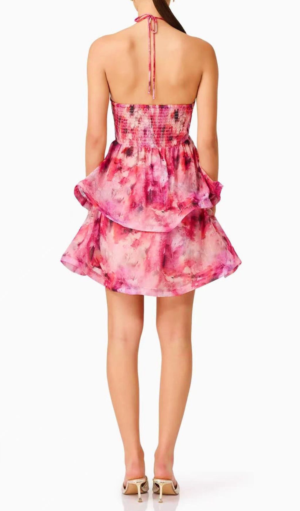 Fashionslee Women Fantine Flower Printed Mini Dress