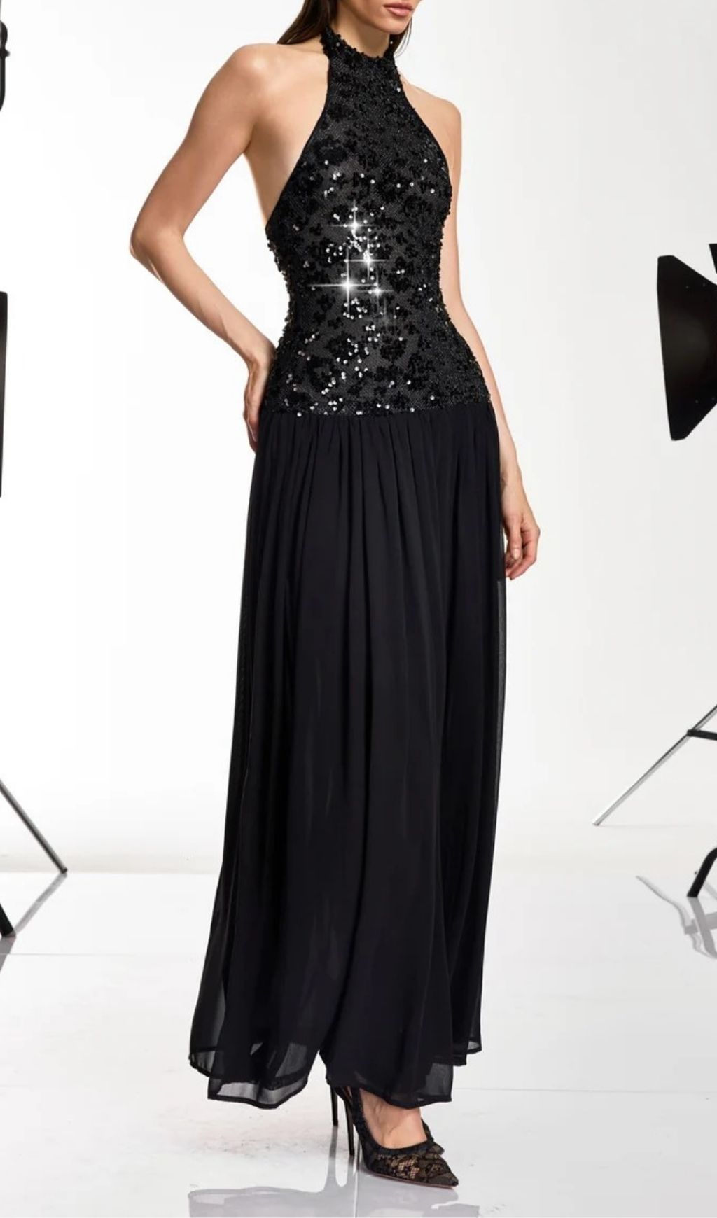 da1ba9d5bbcdc2daee9b389ff2c3a2d3.jpg Fashionslee Women Keliro Sleeveless Sequin Maxi Dress