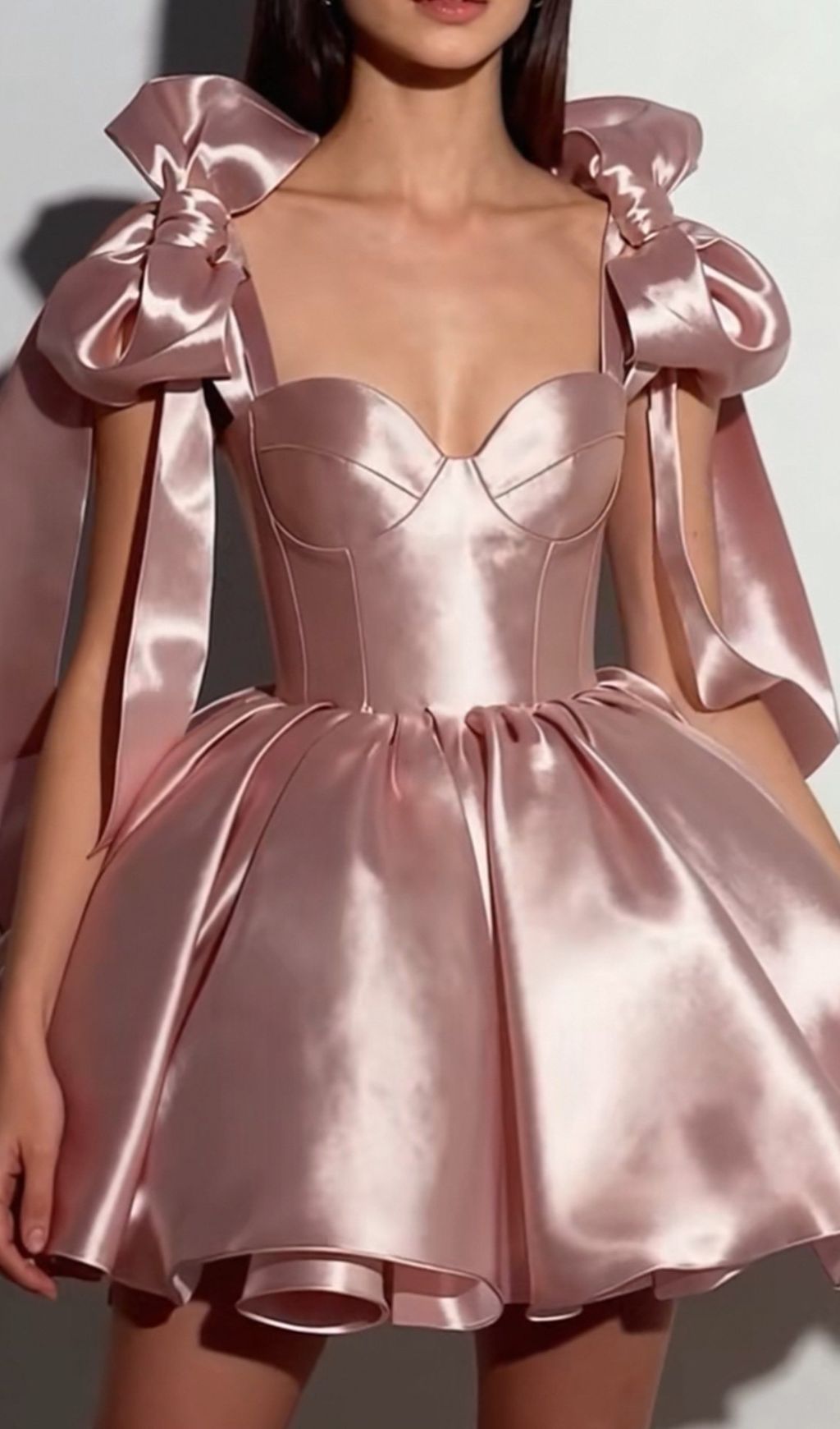 VIRAL JAZZLYN BOW MINI DRESS IN SATIN - OWNCI VIRAL JAZZLYN BOW MINI DRESS IN SATIN - OWNCI