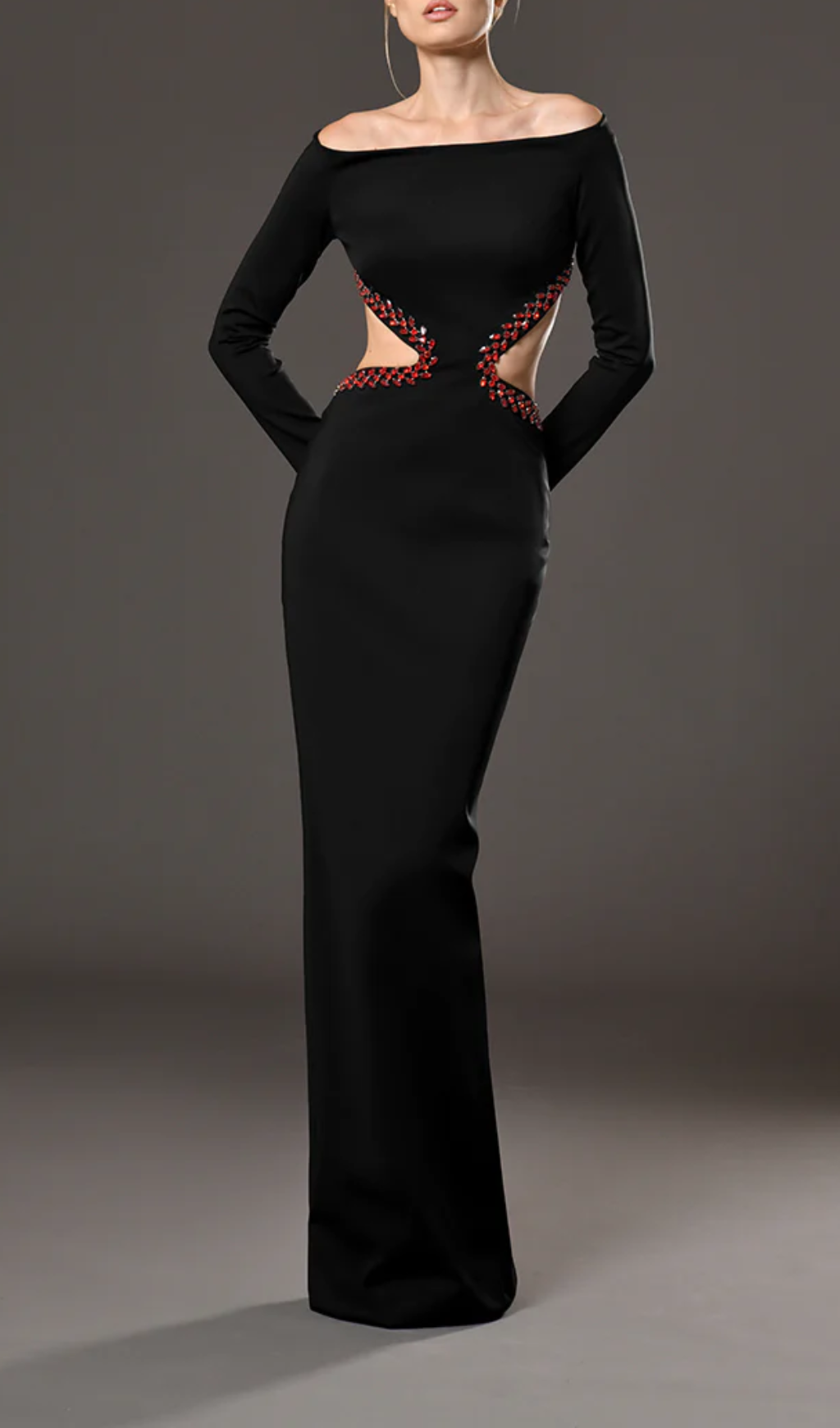 Fashionslee Women Annika Beaded Embellished Maxi Dress