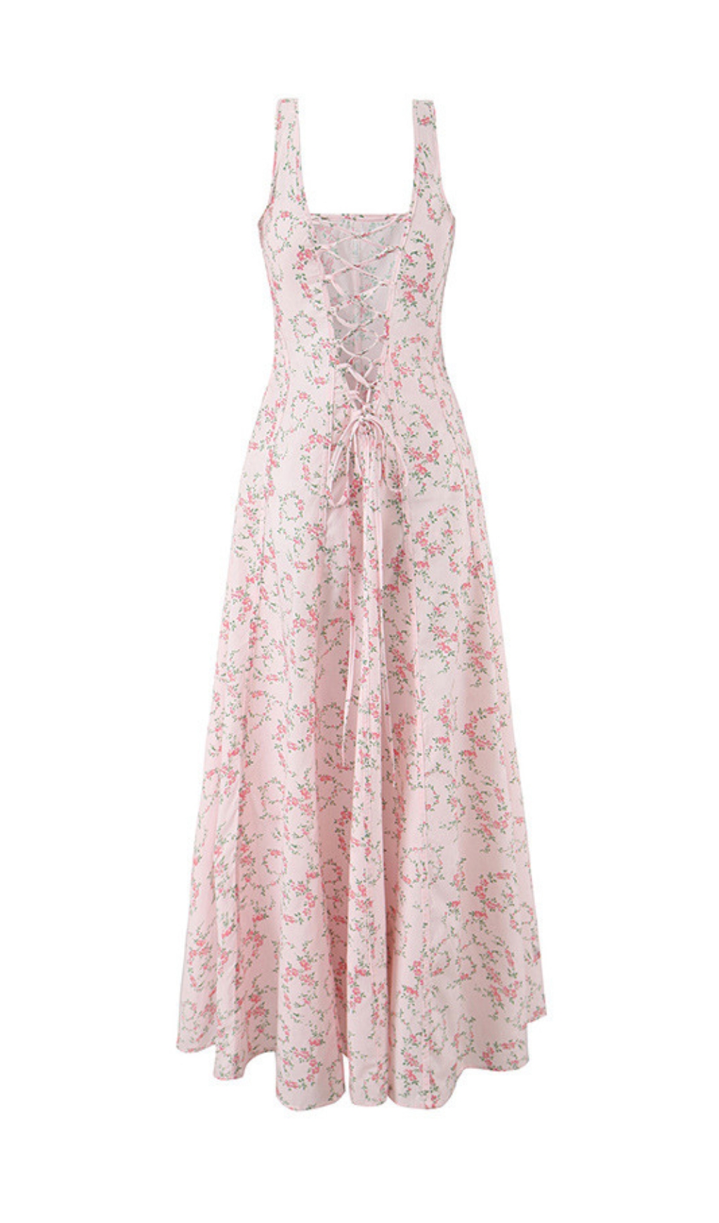 dadb07ec68f4e54d7b674c2d1aecf314.jpg Fashionslee Women Erté Square Neck Floral Printed Midi Dress