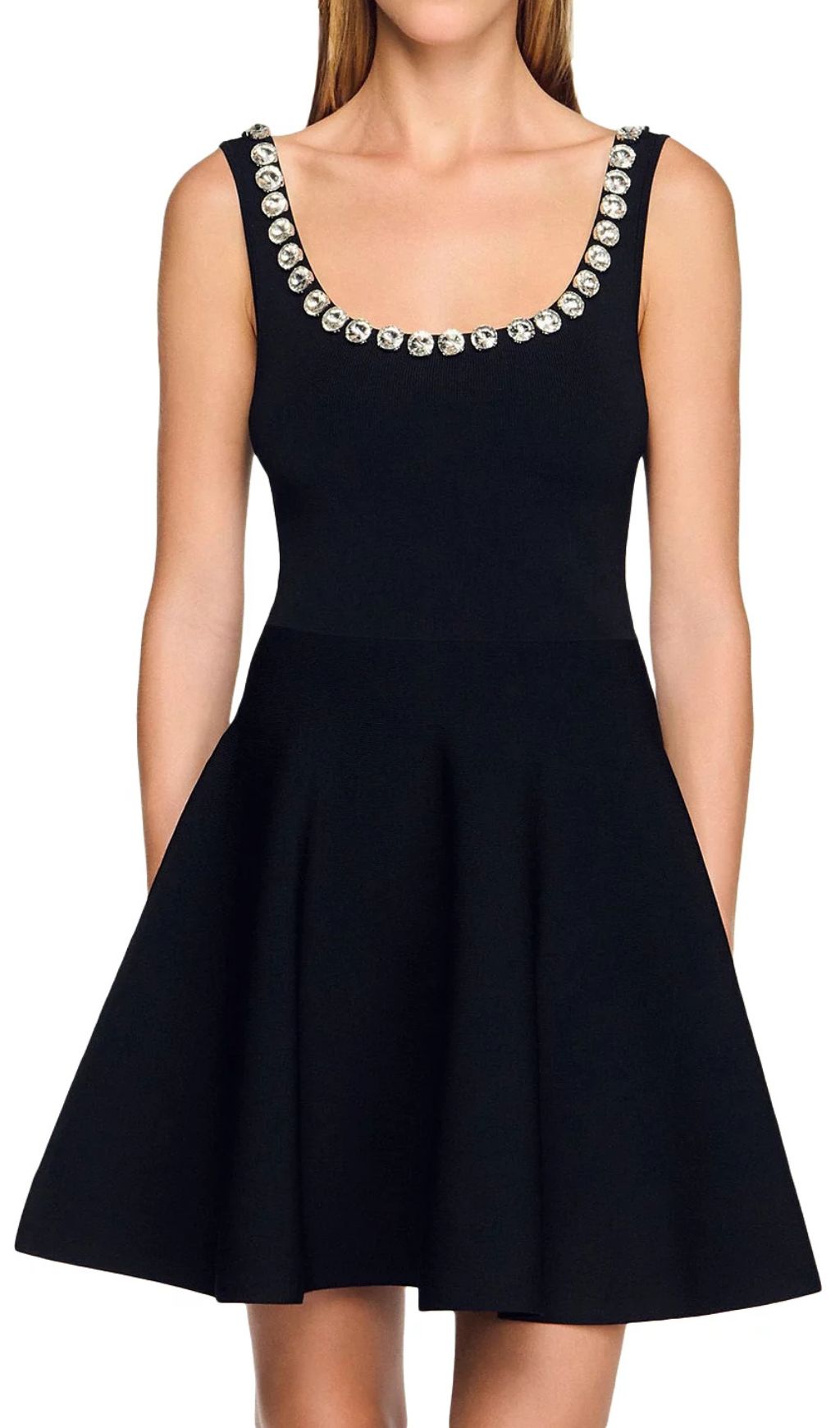 db435ef55ca2f9ecd0edb302b22e2d7e.jpg Fashionslee Women Nelya Embellished Knit Mini Dress