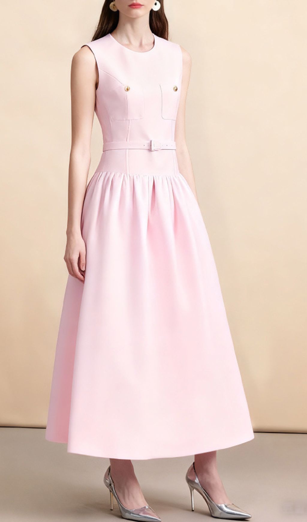 db6455eed5312843ec8f73cf2e097857.jpg Fashionslee Women Jonatha Pink Midi Dress